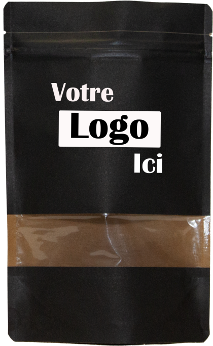 Paper food pouch with rectangular window
