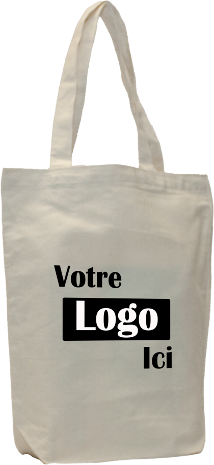 Promotional cotton tote bag - 13L x 5W x 15H - 10oz