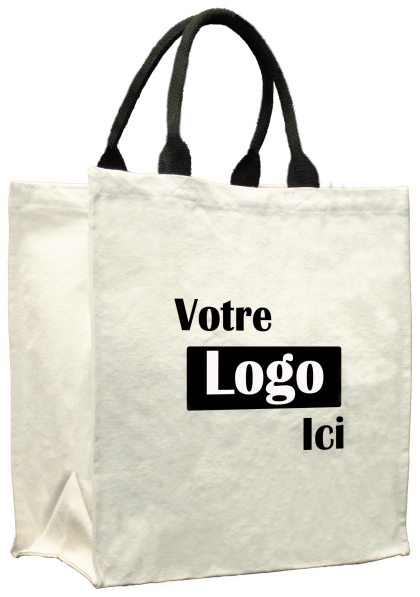 Cotton tote grocery bag - 13L x 7W x 14H - 12oz