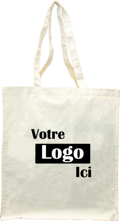 Reusable Cotton Tote Bag - 15L x 16H - 5oz