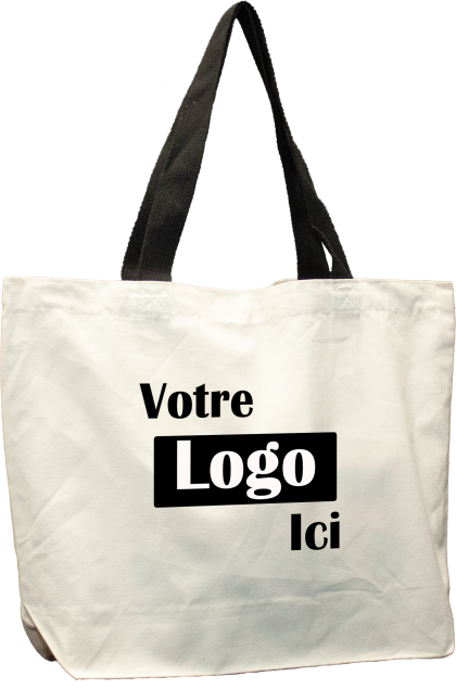 Heavy-duty reusable cotton bag - 16L x 3W x 14H in - 12oz