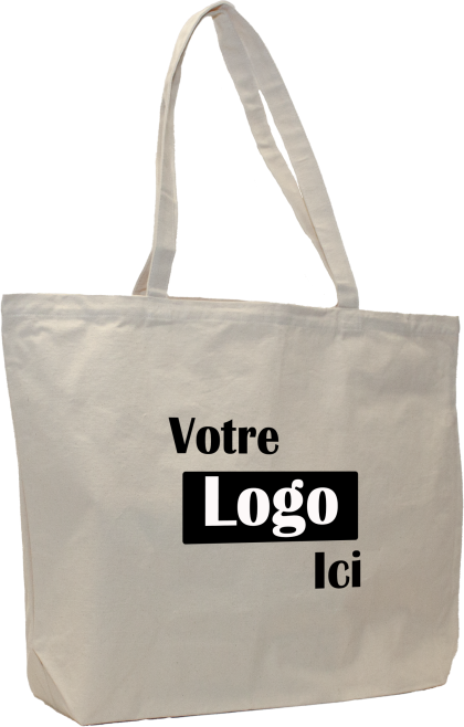Reusable Cotton Tote Bag (Large) - 20L x 5W x 16H - 8oz