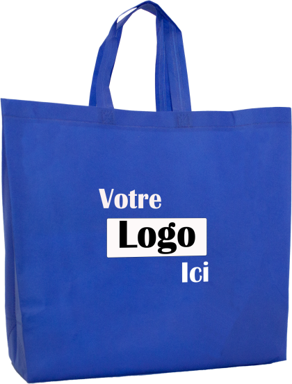 Extra-large foldable reusable bag with straps thermoset non-woven - 15.5 L x 6 W x 15.5 H - 70 gsm