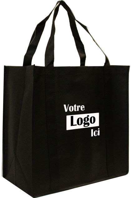 Reusable grocery bag non-woven - 15 L x 8 W x 15 H - 80 gsm