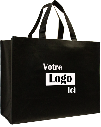 Non-woven promotional reusable tote bag (L) - 18 L x 8 W x 14 H - 80 gsm