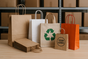 Sacs variés avec matériaux durables